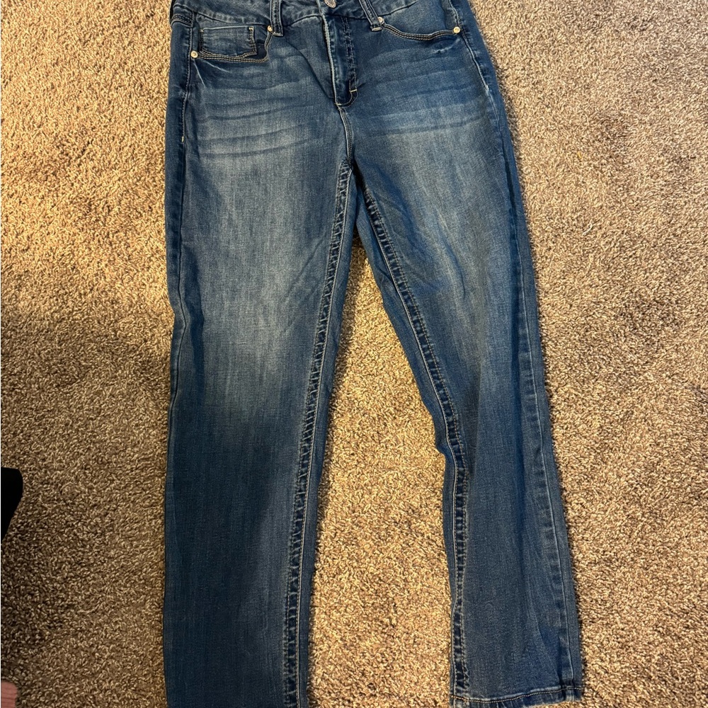 Seven7 Blue Skinny Jeans with tummy control